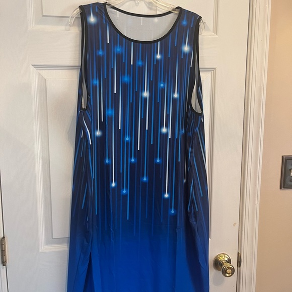 Women Plus Size Elegant Royal Blue Evening Cocktail Formal Party Summer Dress22W - Picture 6 of 10